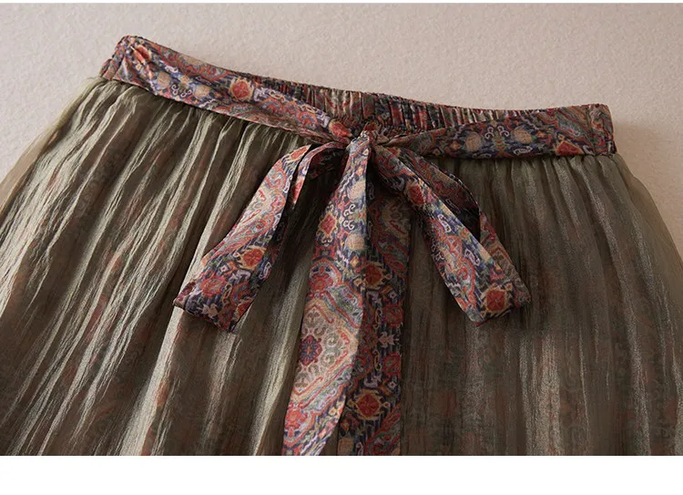Women Boho Floral Print Pants Linen Wide Leg Vintage Female Elastic Waist Soft Comfortable Summer Fashion Casual Lantern Trouser