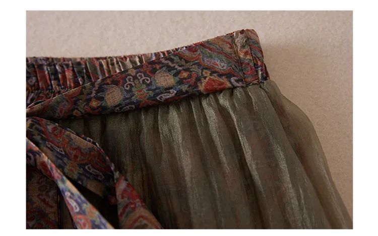 Women Boho Floral Print Pants Linen Wide Leg Vintage Female Elastic Waist Soft Comfortable Summer Fashion Casual Lantern Trouser