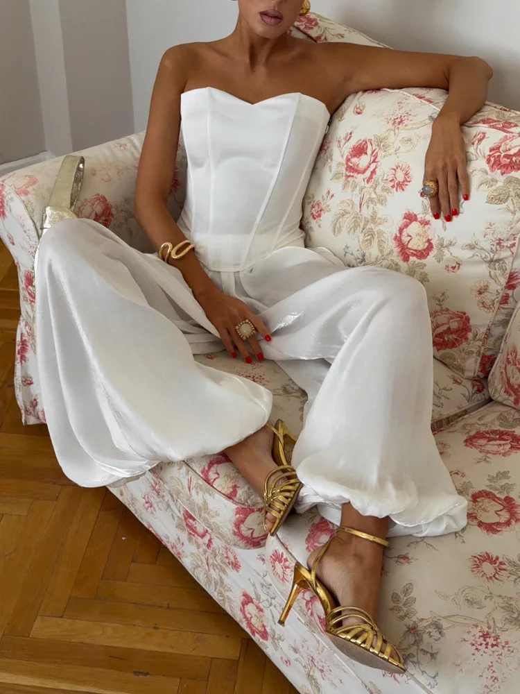 Mueyaruho 2026 Summer Autumn Women Shimmer Lantern Bloomers Pants Loose Crepe Baggy Harem Balloon Trousers Pants For Women