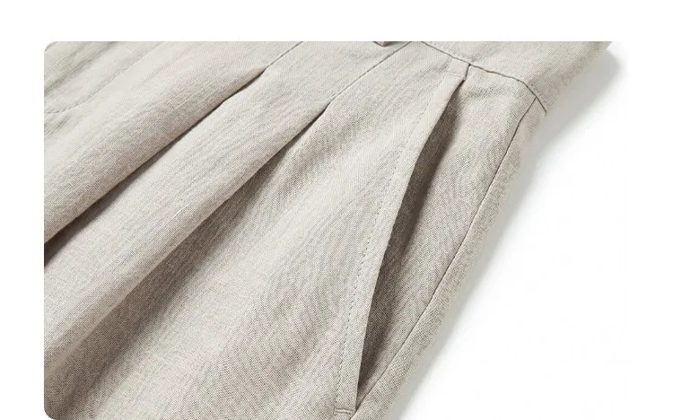 CHIC VEN New Fashion Women Trousers Loose Casual High Waist Female Wide Leg Ankle-length Pants Pleating Spring Summer 2026