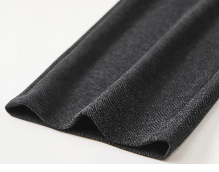 SENTUBILA Casual Straight Wool Pant Women Thick Warm High Waist Knitted Sweatpant Winter Trousers 2024 Woman Clothes 144K56338