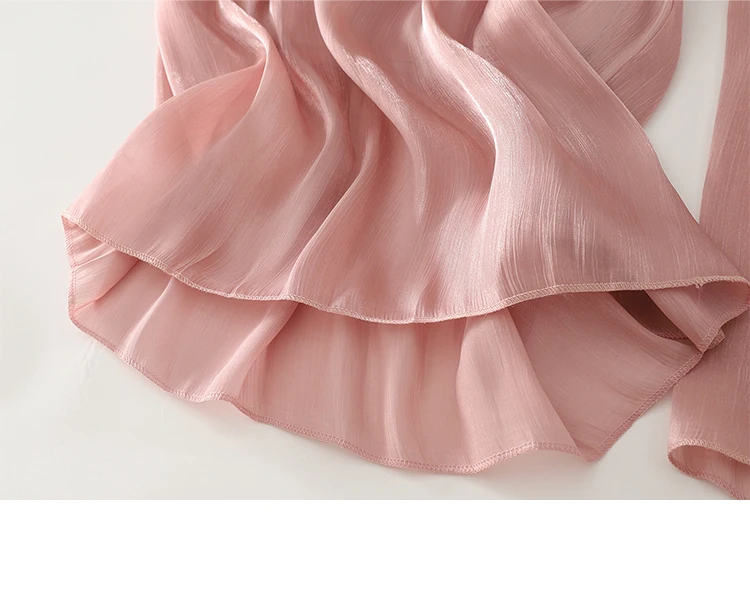 Summer Flowy Gauze Wide Leg Pants Women High Waist Loose Palazzo Trousers Elegant Ankle-Length Draped Pants Soft