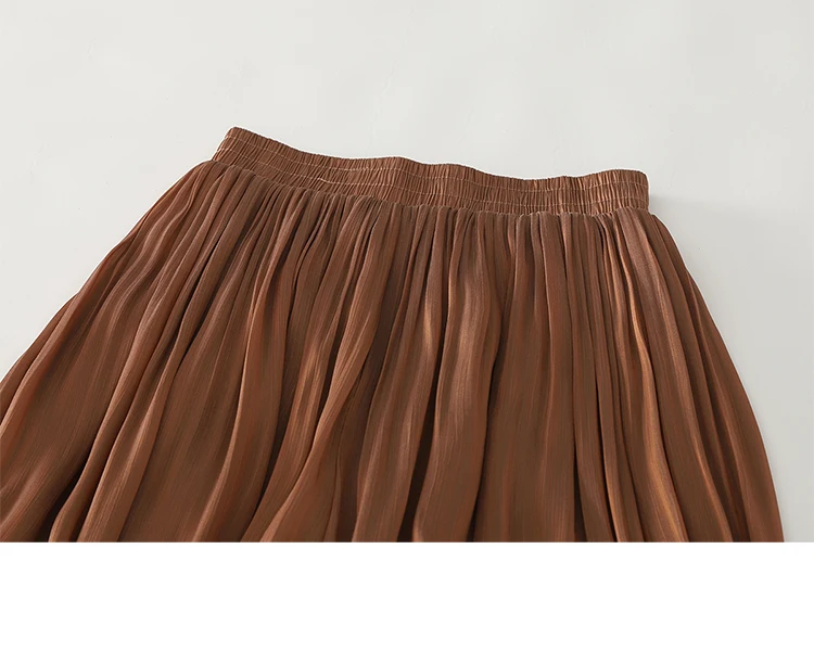 Summer Flowy Gauze Wide Leg Pants Women High Waist Loose Palazzo Trousers Elegant Ankle-Length Draped Pants Soft