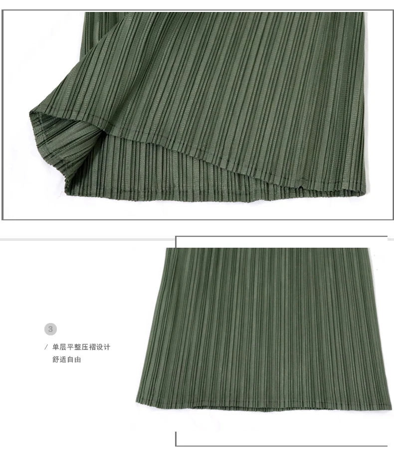 Miyake Pleated Straight Loose Pants Women's Casual Korean Fashion Basics Aesthetic Clothing