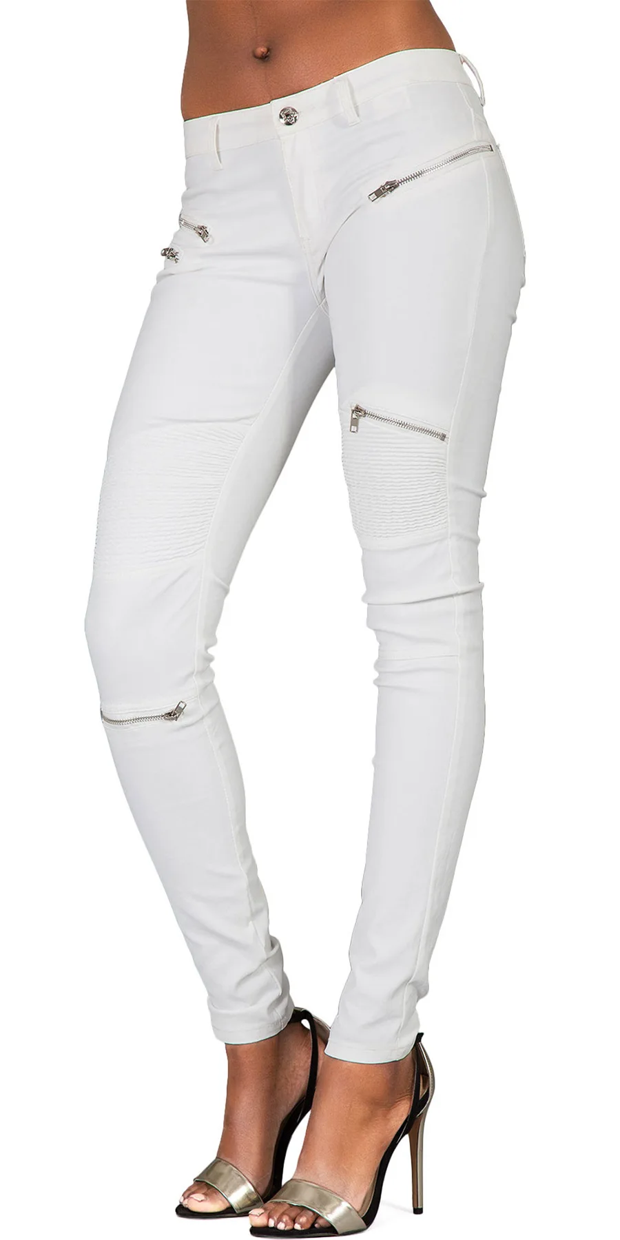 2026 winter Sexy Women Pu Leather Black Pants Zipper Stretch Bodycon Ruched Patchwork punk clothes Women Pencil Long Pants White