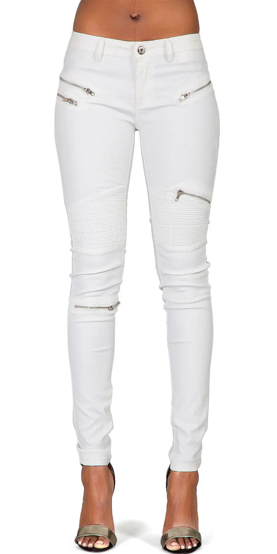 2026 winter Sexy Women Pu Leather Black Pants Zipper Stretch Bodycon Ruched Patchwork punk clothes Women Pencil Long Pants White