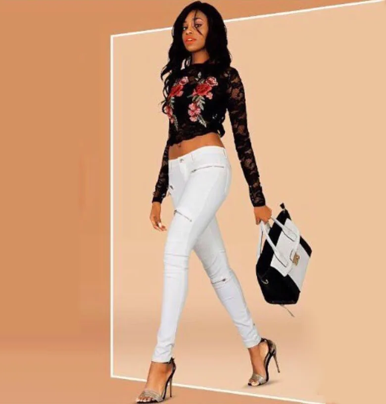 2026 winter Sexy Women Pu Leather Black Pants Zipper Stretch Bodycon Ruched Patchwork punk clothes Women Pencil Long Pants White