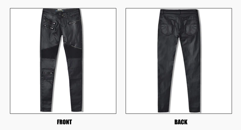 2026 winter Sexy Women Pu Leather Black Pants Zipper Stretch Bodycon Ruched Patchwork punk clothes Women Pencil Long Pants White