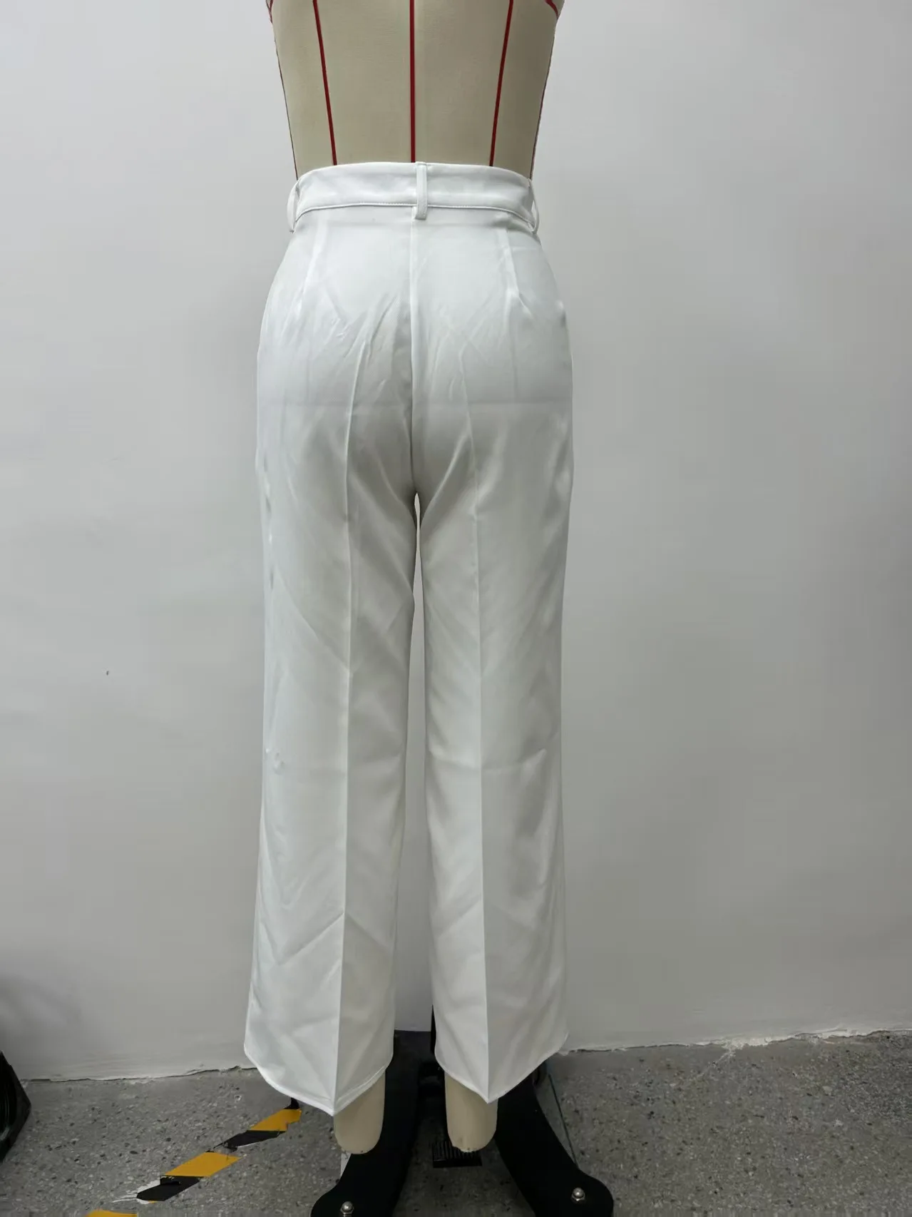 Straight Pants Women High Waist Formal Suit Trousers Female Business Full Length Button Fly Spring Summer Office Lady 2026