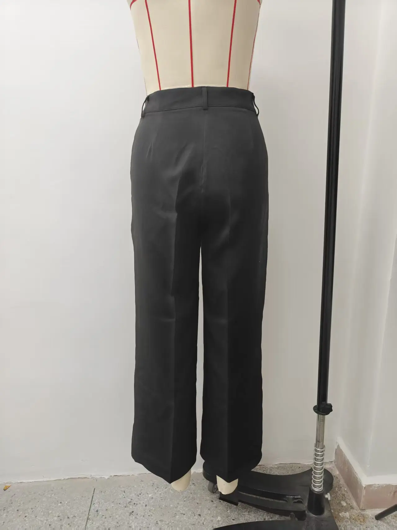Straight Pants Women High Waist Formal Suit Trousers Female Business Full Length Button Fly Spring Summer Office Lady 2026