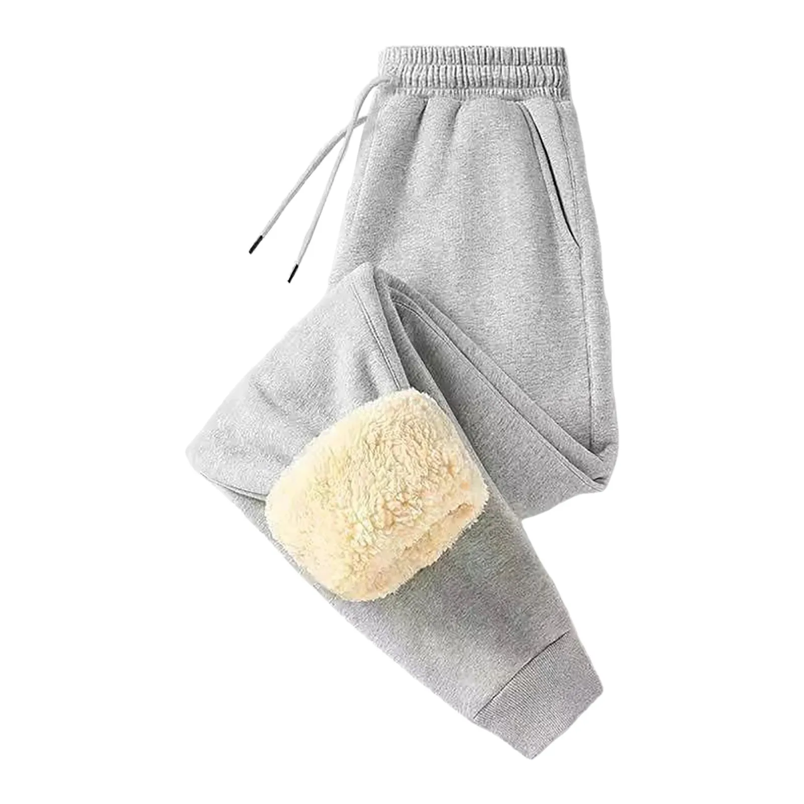 Women’S Fleece Lined Sweatpants Casual Plaid Leggings Stretchy Work Pants Autumn Winter Thick Warm Slacks Tether Ropa Mujer