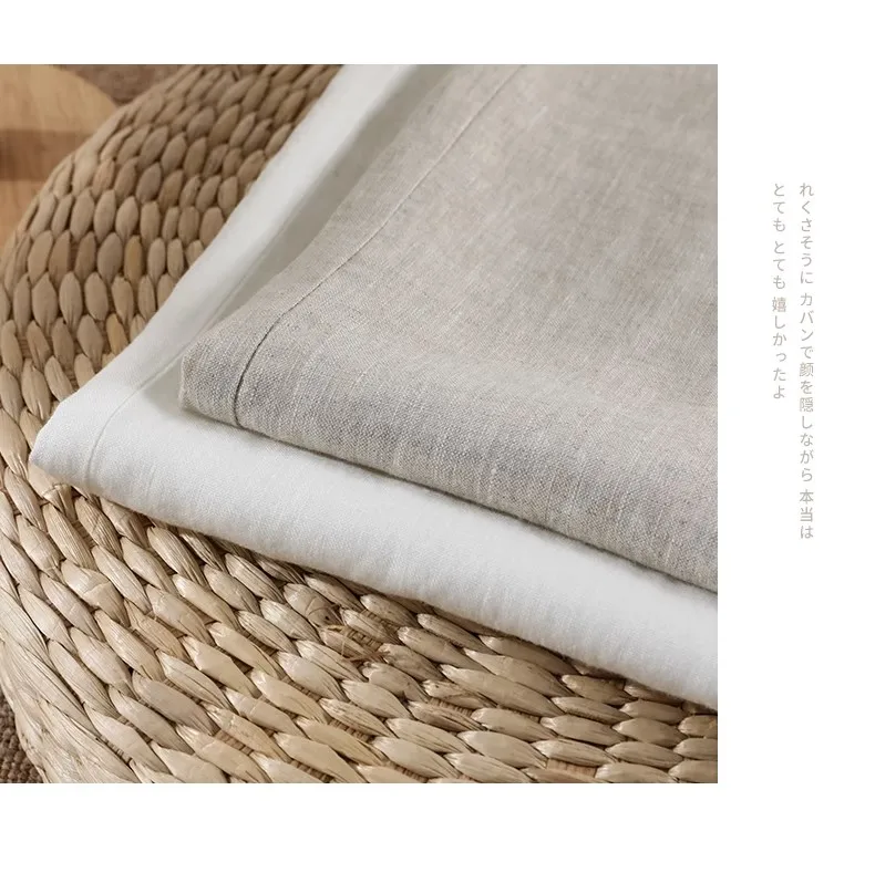 Linen Loose Wide Leg Women's Pants 2024 New Thin Cotton Linen High Waist Drooping Cropped Slimming Casual Straight Trousers