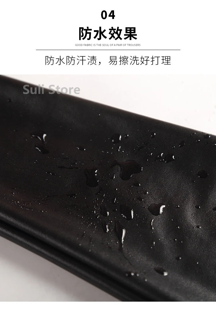 2023 Winter Warm Women Pants Dropshipping Female PU Leather Velvet Trousers Elastic Pencil Skinny pants Women's Tight pants