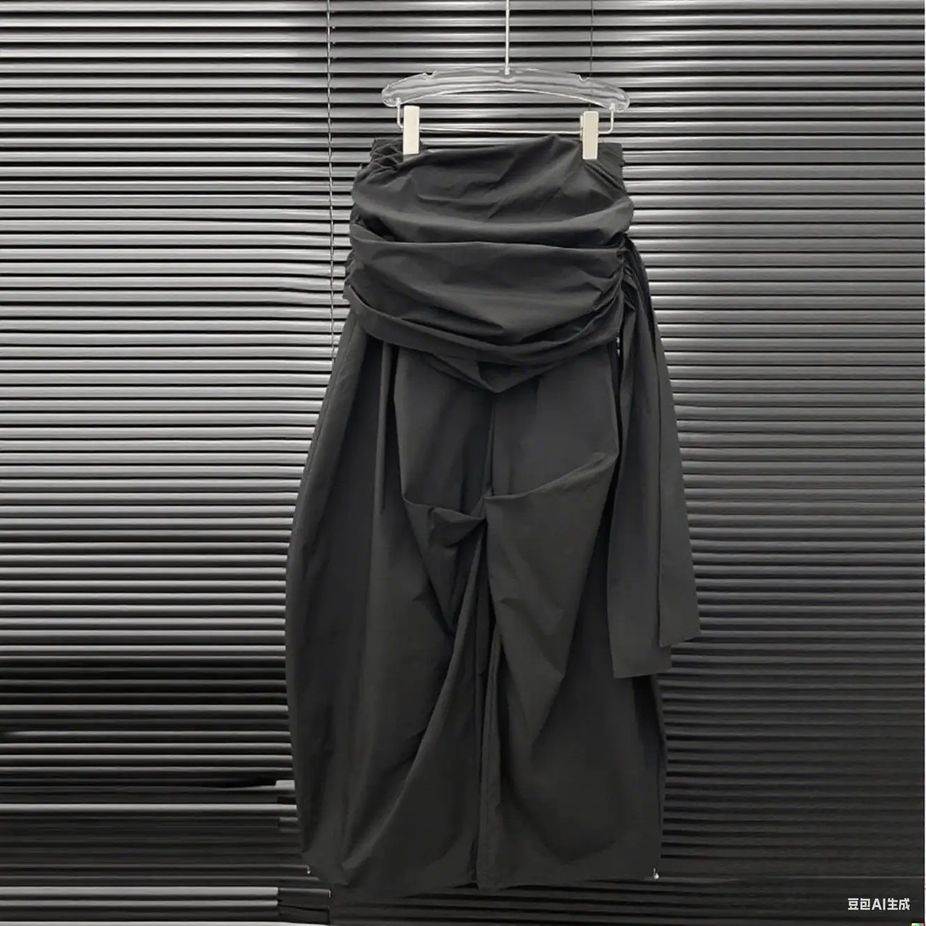 SuperAen Korean Style 2025 Summer New Design Women's Spliced Waist Folds Casual Pants Fashion Loose Long Wide-leg Pants