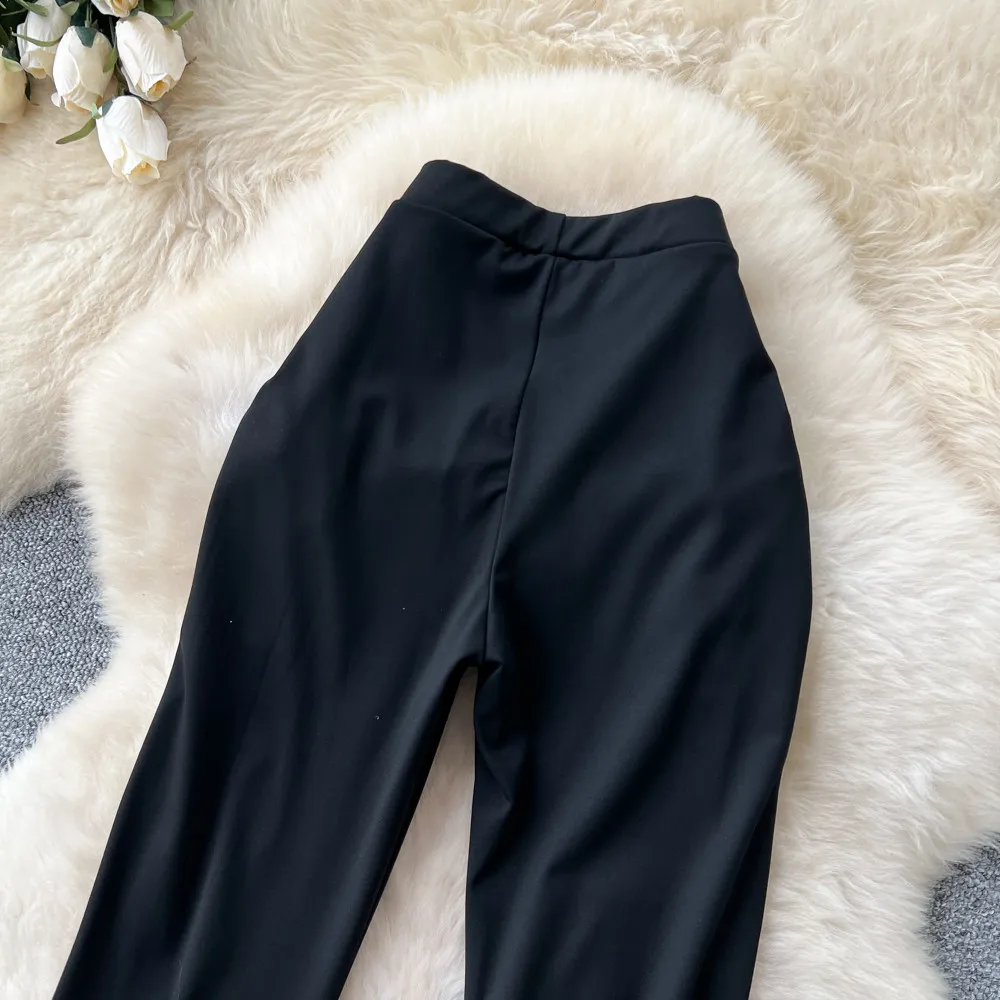 SINGREINY Streetwear Lace Up Flare Pants 2026 Spring Summer Fashion High Waist Bodycon Sexy Female Edgy Spicy Girl Long Trousers