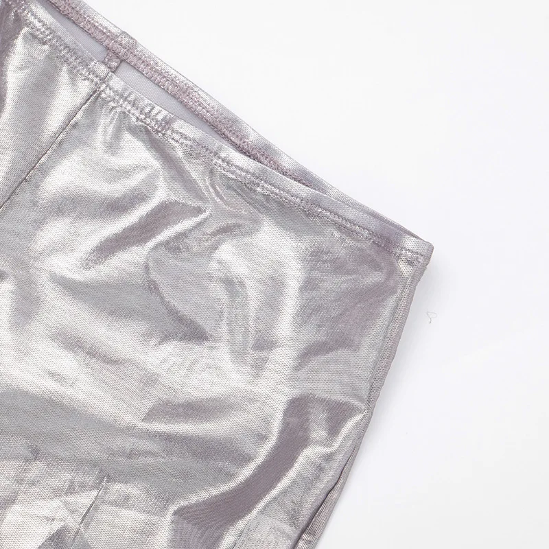 Joskaa Sexy See Through Shorts Women's Hipster Skin Tight Stretchy Capri Trousers Coquette Midnight Party Club Female Bottoms