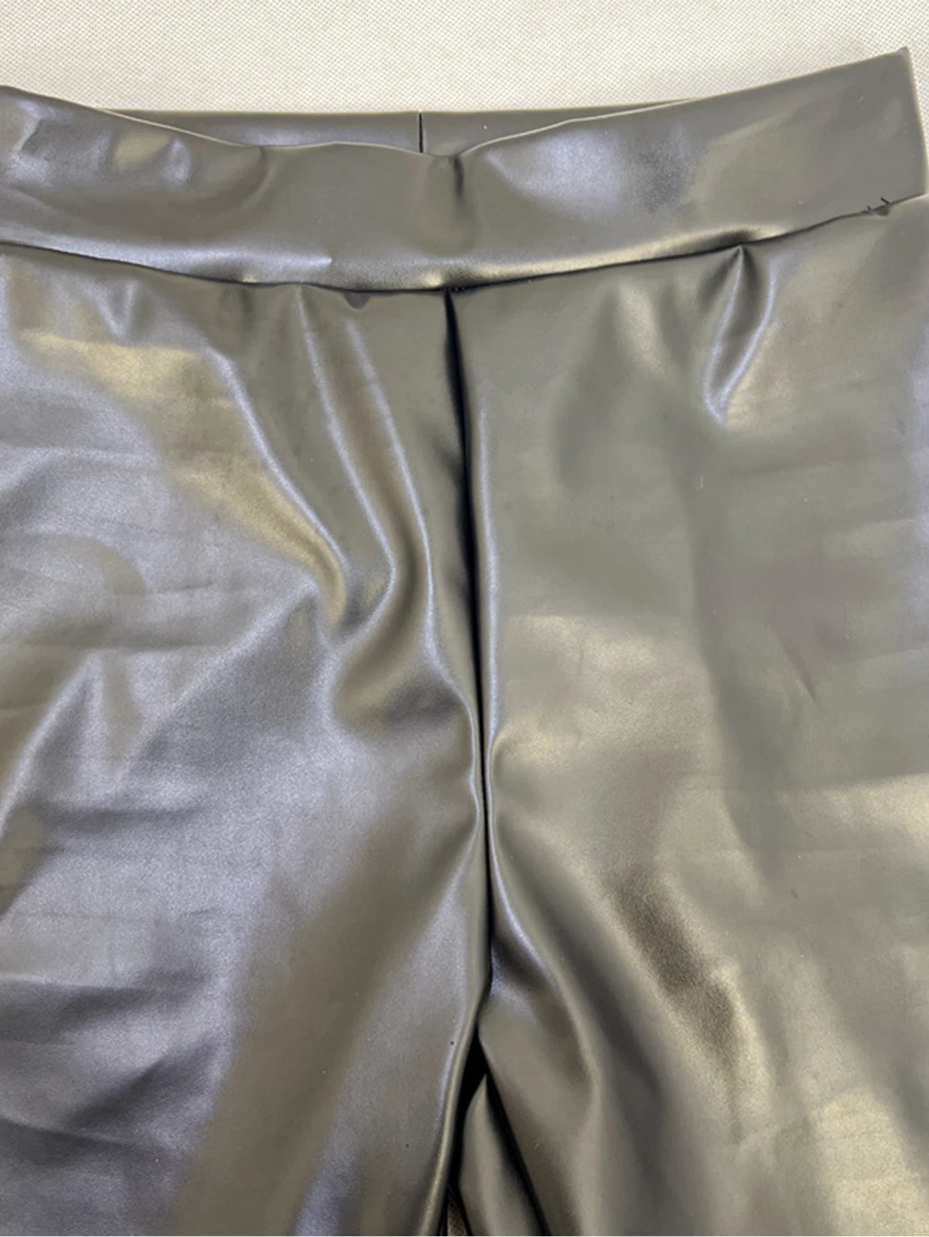 Sexy y2k clothes black PU leather pants women casual fashion streetwear gothic high waist flare leggings trousers womens pants