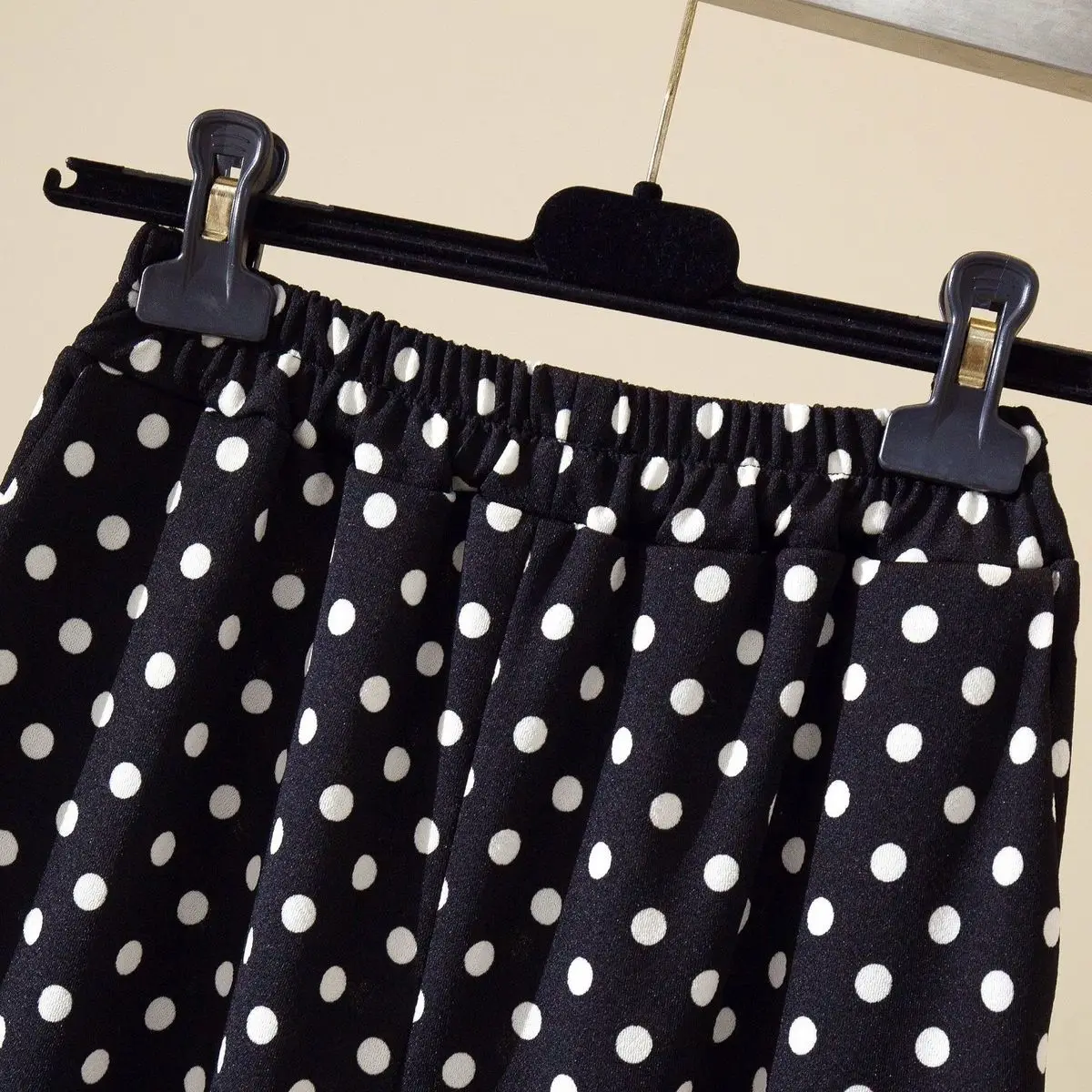 Wide Leg Pants Women Fashion Dots Ulzzang Loose High Waist Leisure Chic Female Trousers Sweatpant Pockets Summer Streetwear