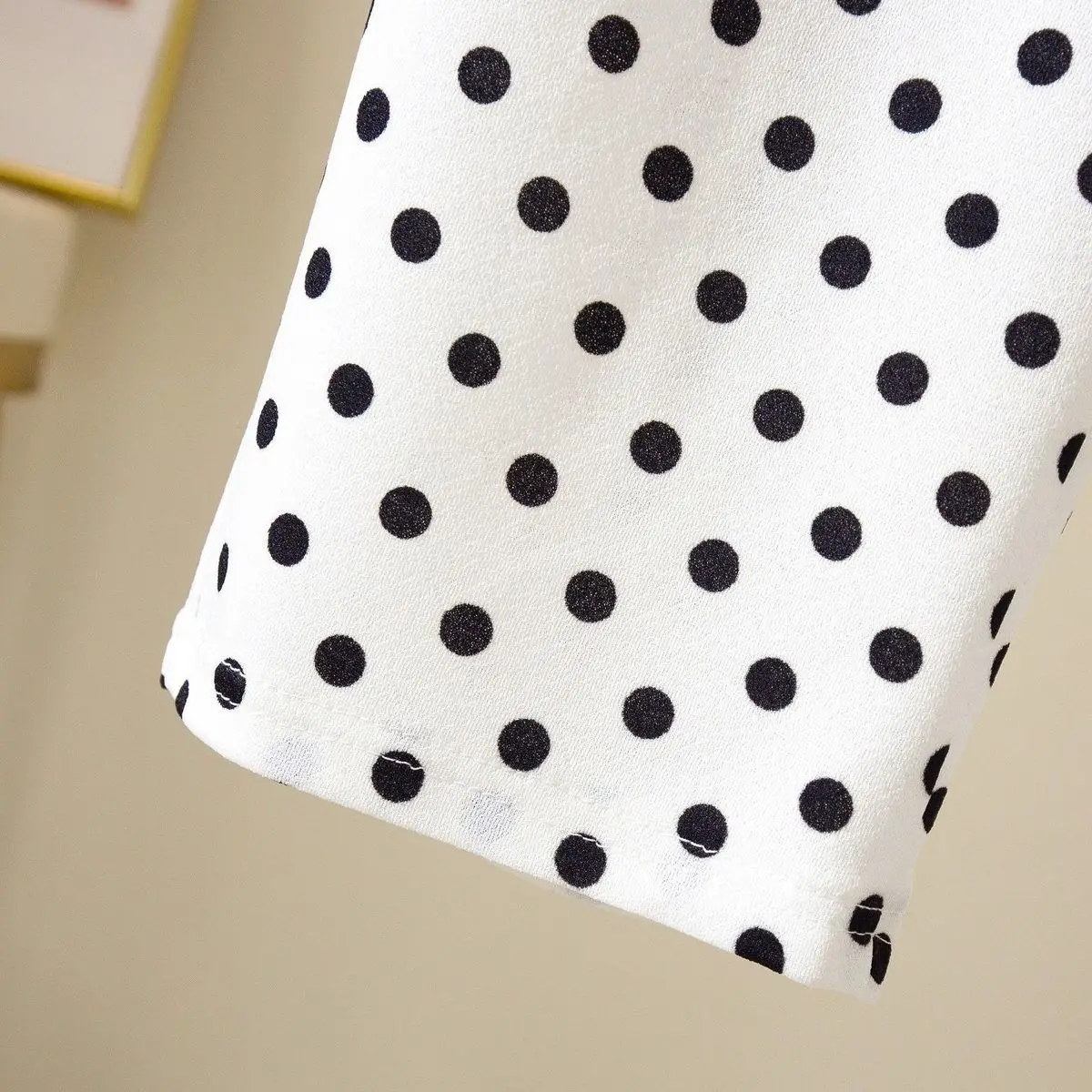 Wide Leg Pants Women Fashion Dots Ulzzang Loose High Waist Leisure Chic Female Trousers Sweatpant Pockets Summer Streetwear
