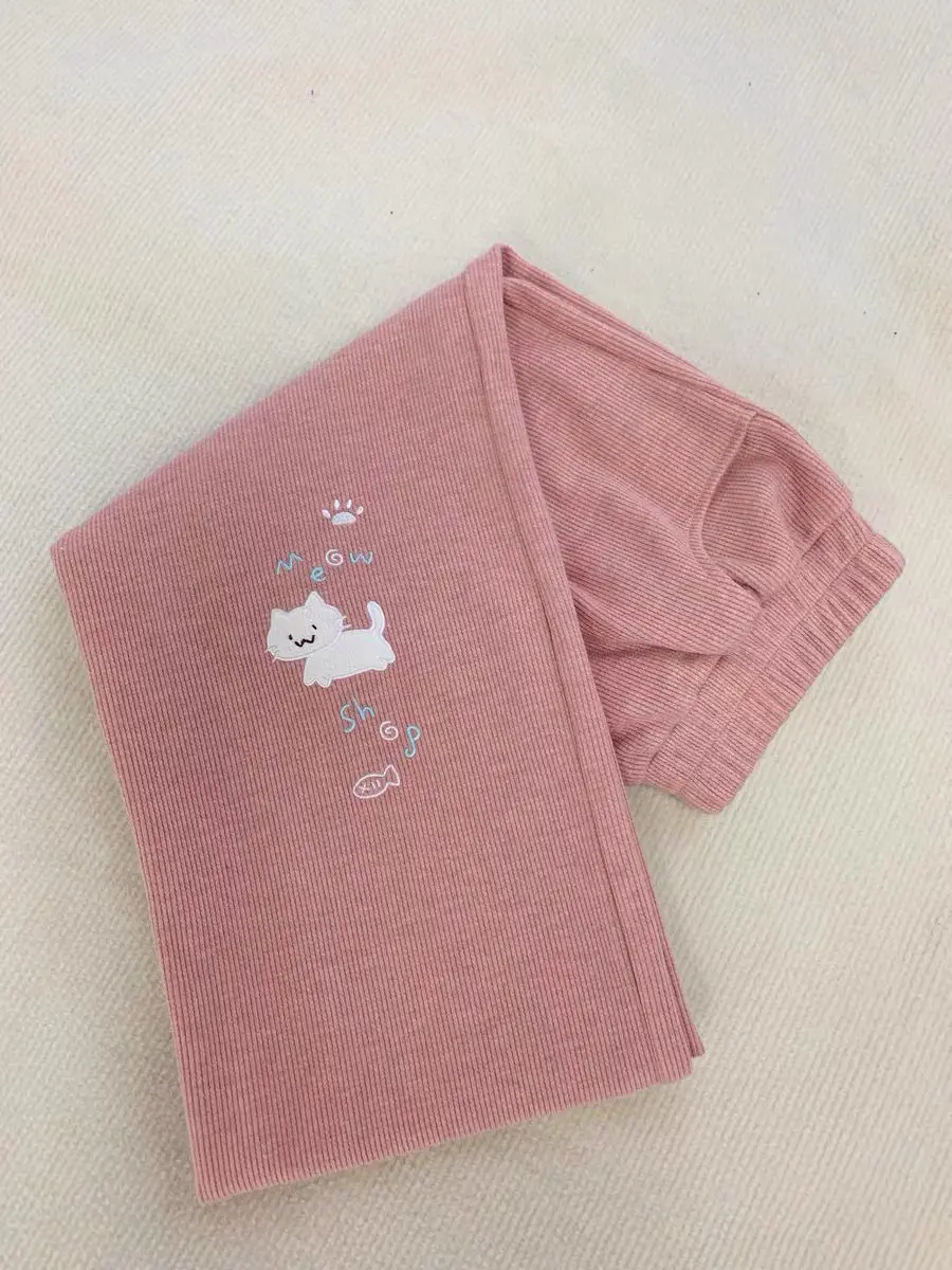Japanese Autumn Grunge Fairy Trousers Y2k Aesthetic Kawaii Embroidery Cat Straight Pants Loose Vintage Casual Pantalones Women