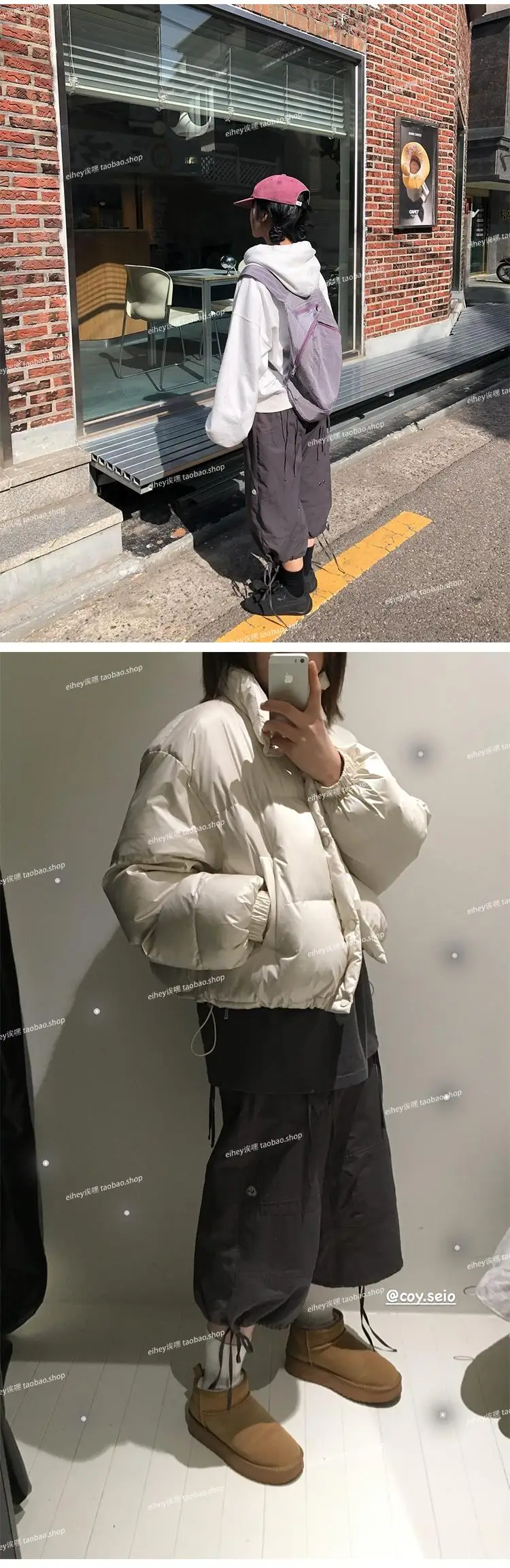Vintage Drawstring Cargo Pants Women Loose Fit American Retro Utility Capri Pants with Multi-Pockets Streetwear Casual Fashion