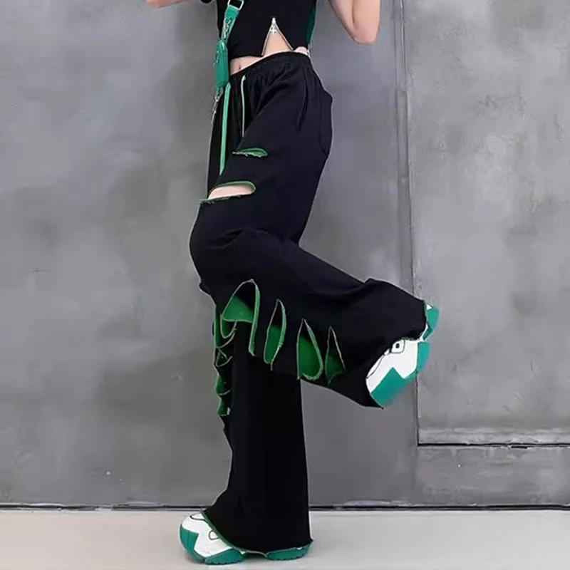 High-waisted wide-leg pants women's summer new thin loose large-size straight casual pants sweatpants women