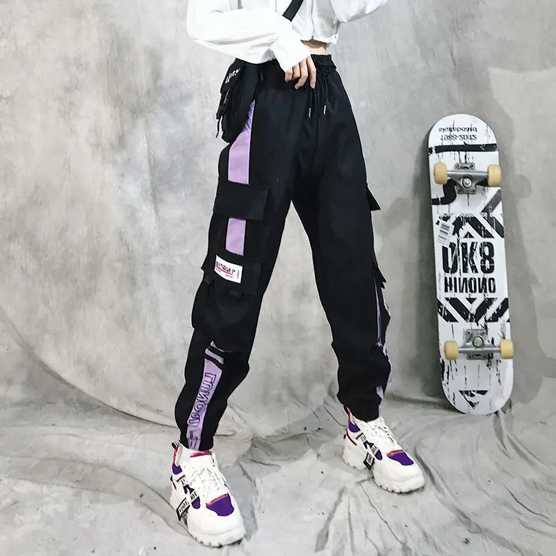 Cargo Pants Women's Loose Straight Sweatpants Leg Ankle Casual Pants Joggers Streetwear Outfits Fashion Hip Hop Sports Trousers