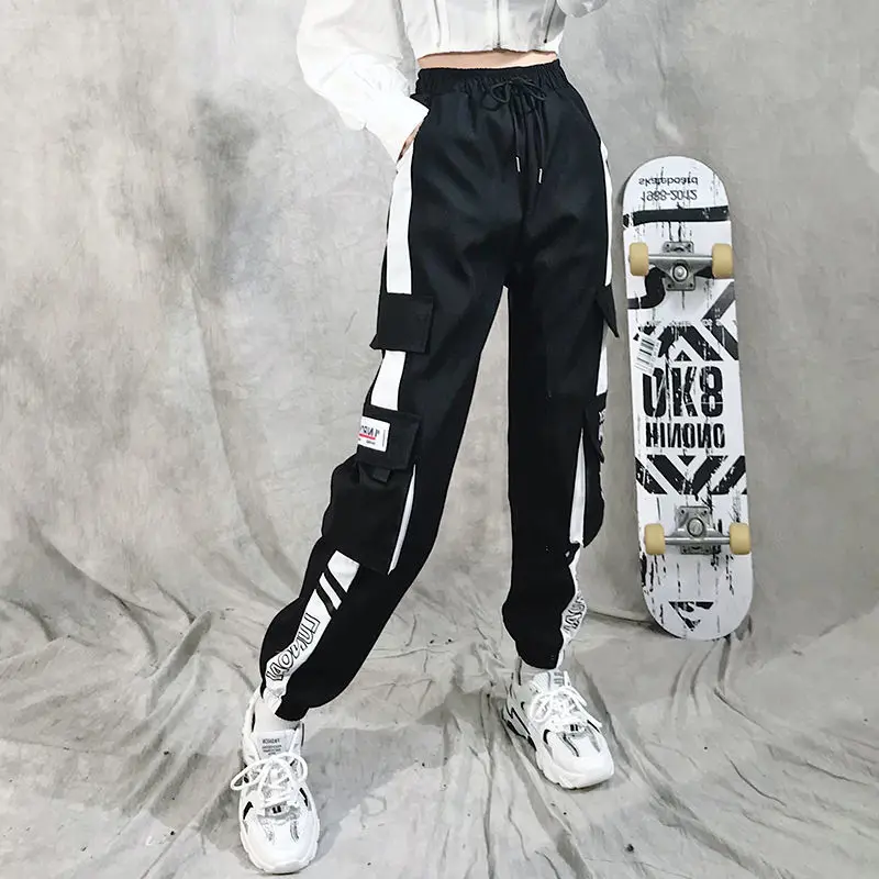 Cargo Pants Women's Loose Straight Sweatpants Leg Ankle Casual Pants Joggers Streetwear Outfits Fashion Hip Hop Sports Trousers