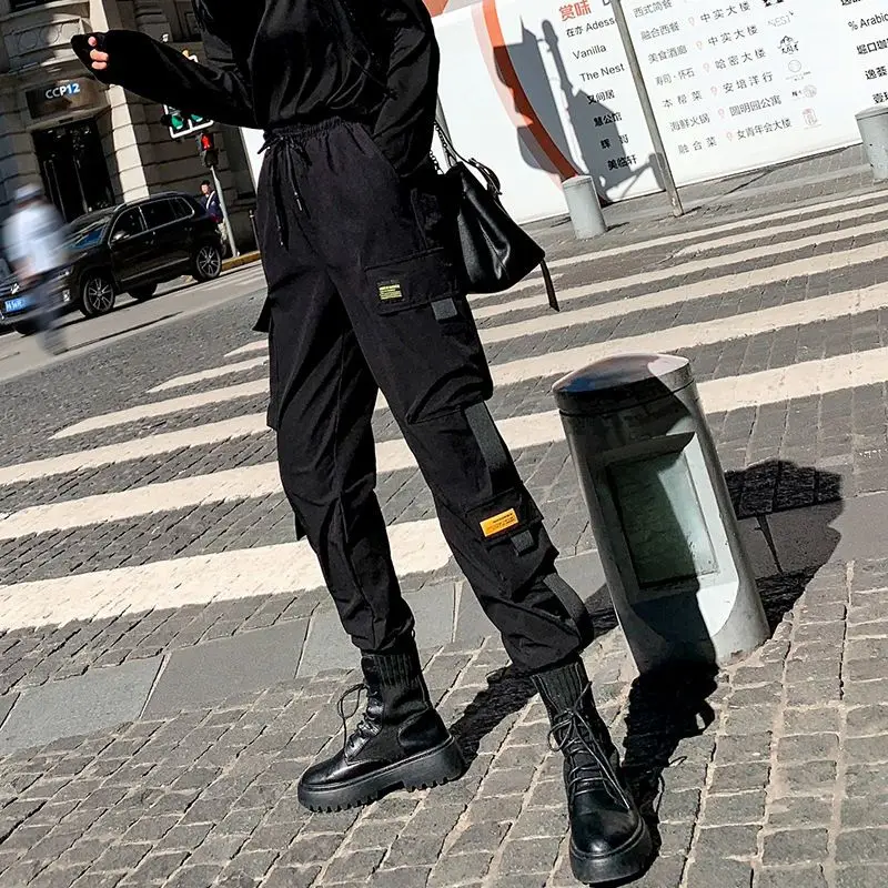 Cargo Pants Women's Loose Straight Sweatpants Leg Ankle Casual Pants Joggers Streetwear Outfits Fashion Hip Hop Sports Trousers