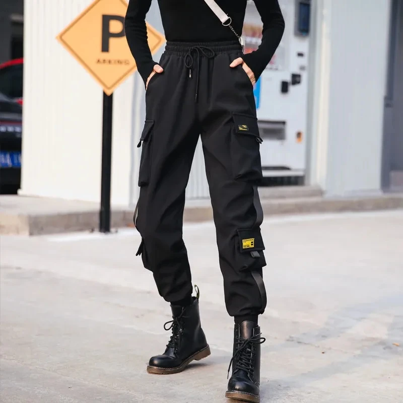 Cargo Pants Women's Loose Straight Sweatpants Leg Ankle Casual Pants Joggers Streetwear Outfits Fashion Hip Hop Sports Trousers