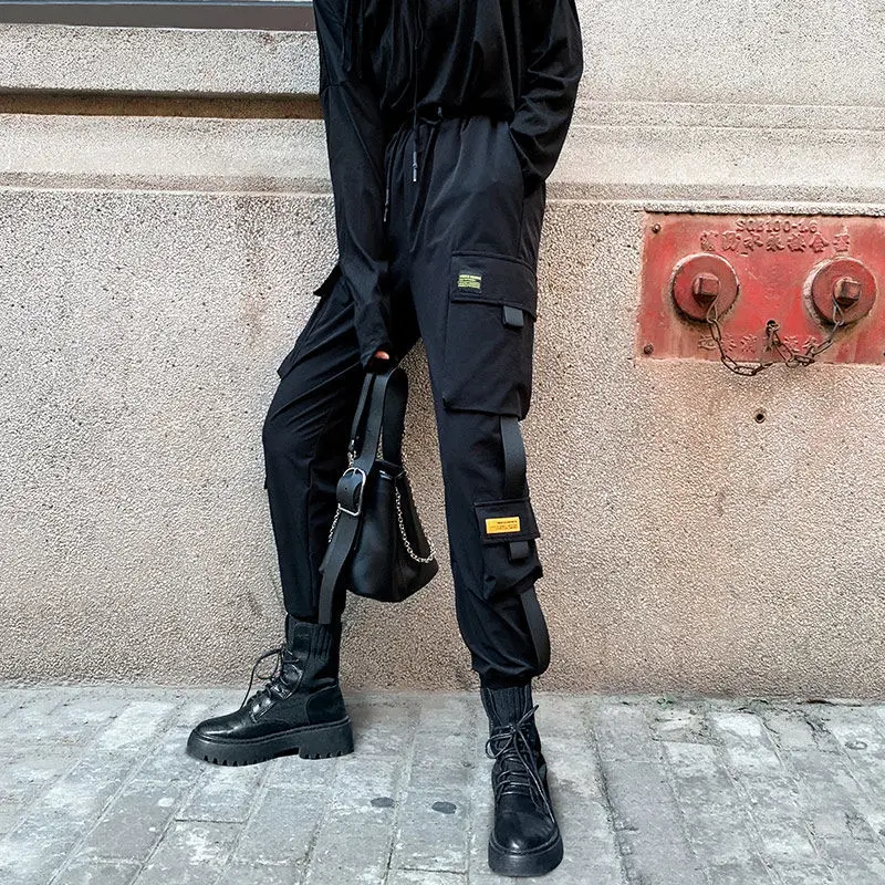 Cargo Pants Women's Loose Straight Sweatpants Leg Ankle Casual Pants Joggers Streetwear Outfits Fashion Hip Hop Sports Trousers