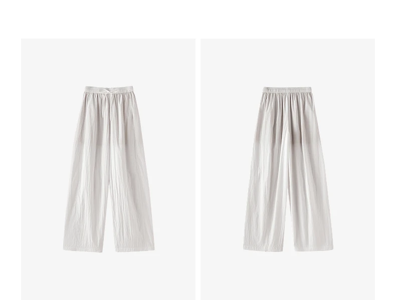TOYOUTH Women Versatile Balloon Pants 2026 Spring New Wrinkle-Resistant Loose Wide-Leg Casual Trousers