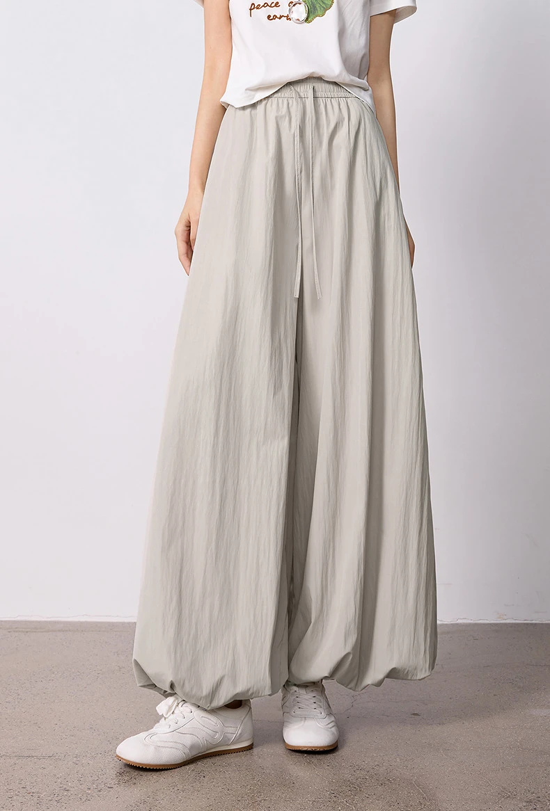 TOYOUTH Women's Wrinkle-Resistant Wide Leg Pants 2026 Summer New Straight Cut Bud Trousers, Travel Friendly