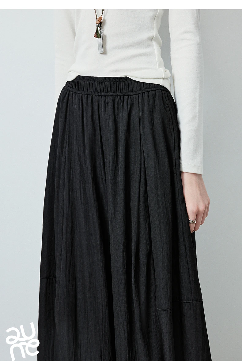 TOYOUTH Women's Textured Loose Wide Leg Long Pants 2026 Fall New Arrival High Waist Seam Detail Leg Lengthening Pear Shape
