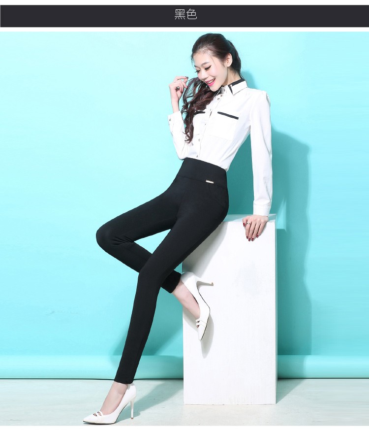 S-6XL winter warm 2023 high Elastic Waist Casual stretch Skinny Pencil Pants Women trousers clothe Clothing Female Leggings