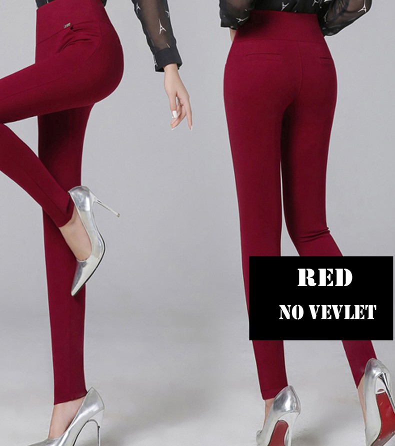 S-6XL winter warm 2023 high Elastic Waist Casual stretch Skinny Pencil Pants Women trousers clothe Clothing Female Leggings