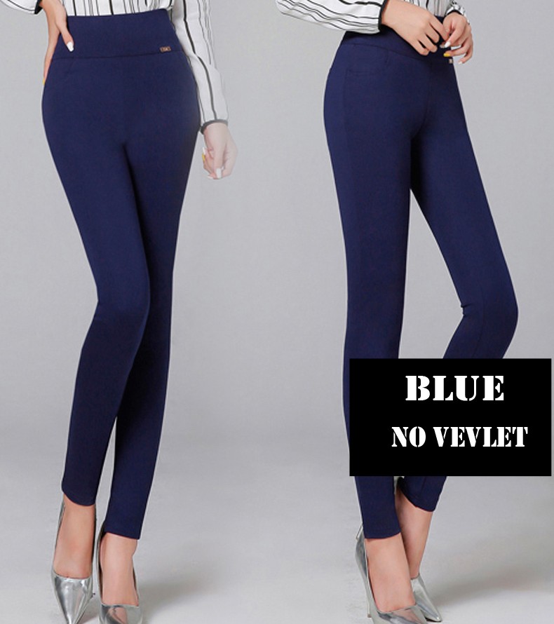 S-6XL winter warm 2023 high Elastic Waist Casual stretch Skinny Pencil Pants Women trousers clothe Clothing Female Leggings