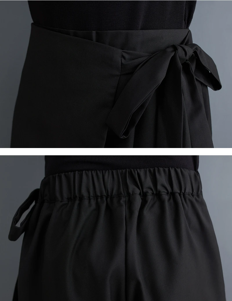 Black Vintage High Elastic Waist Wide Leg Pants Women Spring Autumn New Casual Loose Pleated Trousers Fashion Streetwear 2026
