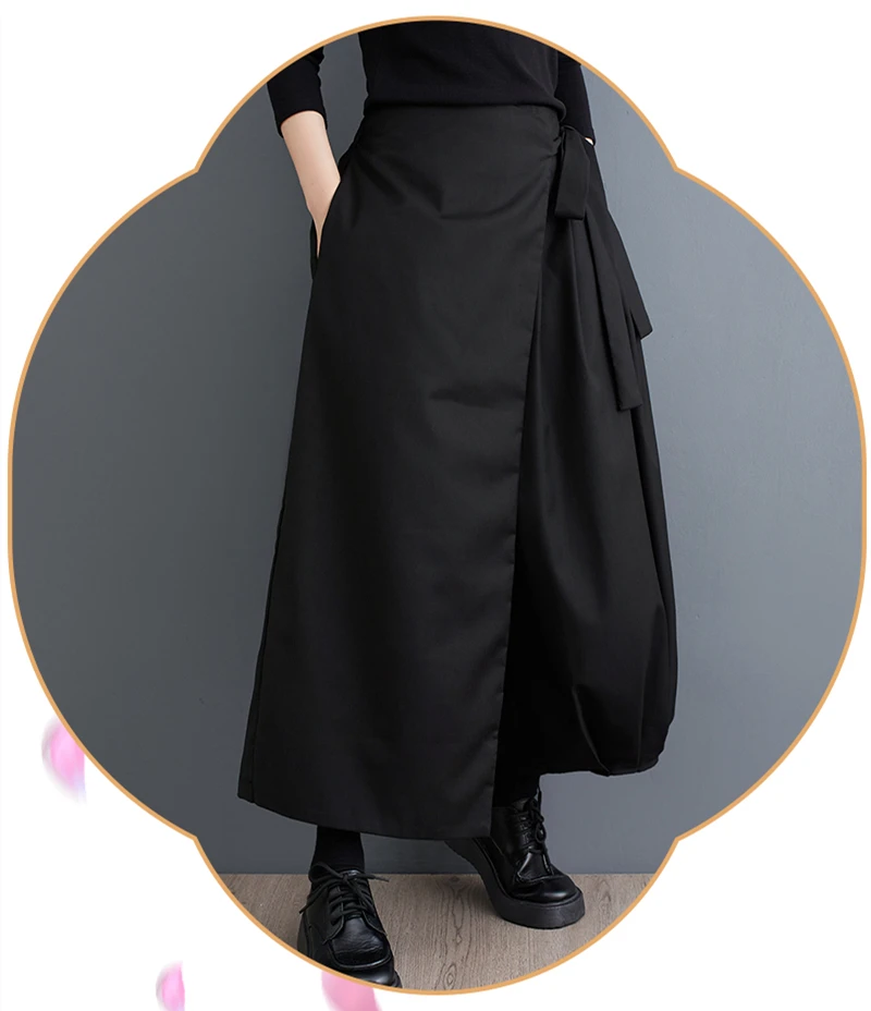 Black Vintage High Elastic Waist Wide Leg Pants Women Spring Autumn New Casual Loose Pleated Trousers Fashion Streetwear 2026