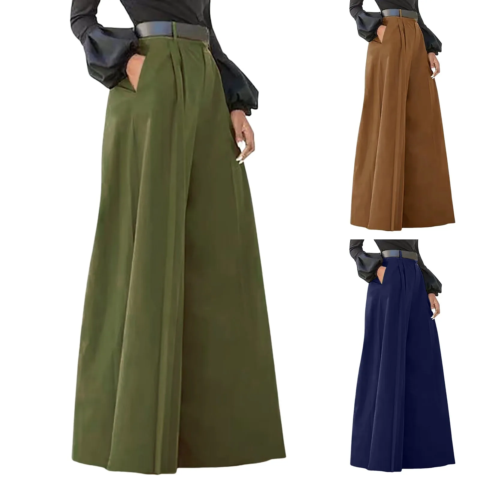 Pants For Women Palazzo Pants Summer Printed Cropped Cotton Linen Comfy Baggy Trousers With Simple Casual Trousers Streetwear
