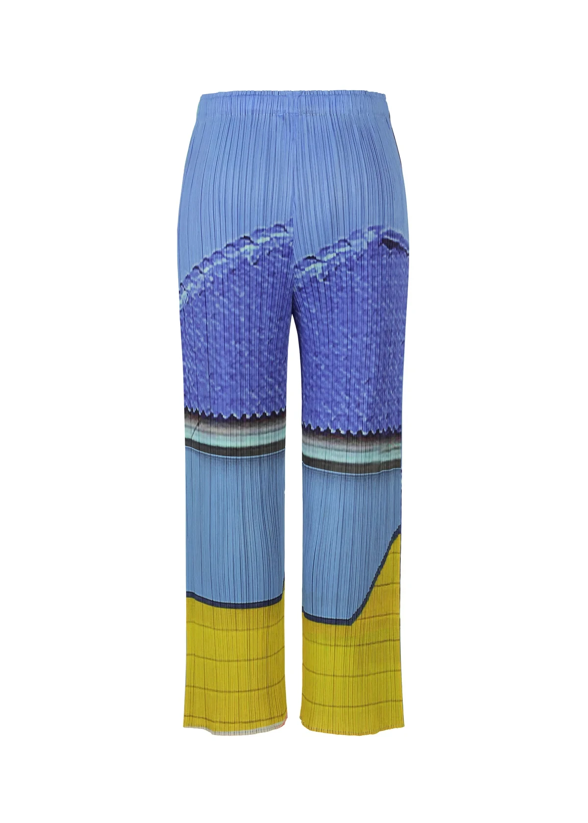 Miyake Pleated City Collage Straight Pants Women 2026 New Casual Trousers