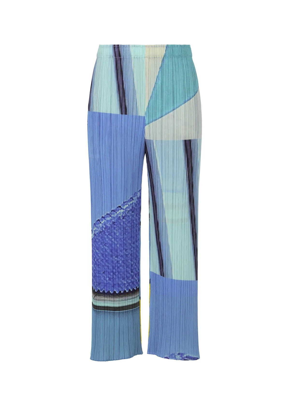 Miyake Pleated City Collage Straight Pants Women 2026 New Casual Trousers