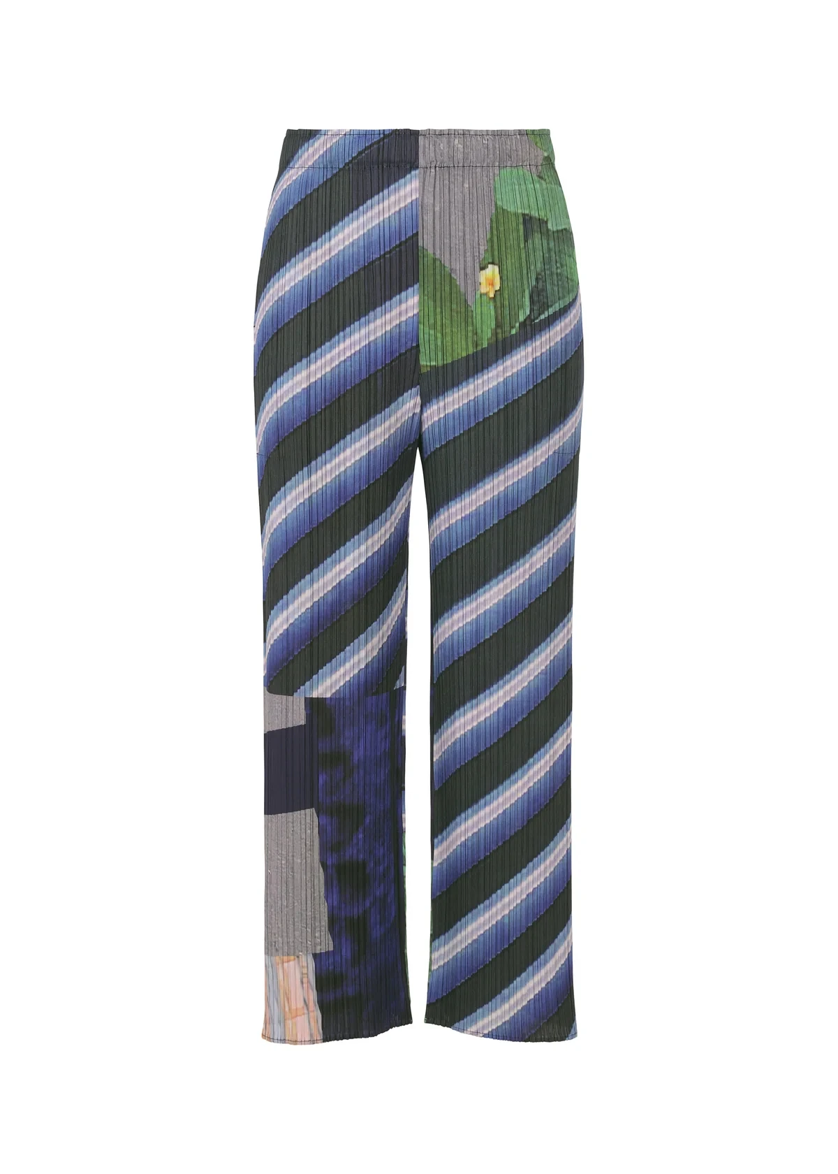 Miyake Pleated City Collage Straight Pants Women 2026 New Casual Trousers