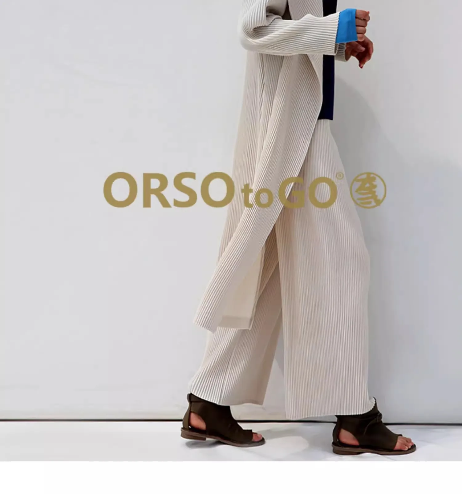 Miyake Pleated Autumn New Straight-leg Casual Pants For Women With a Drooping Effect, Large-sized Loose Pants That Show off