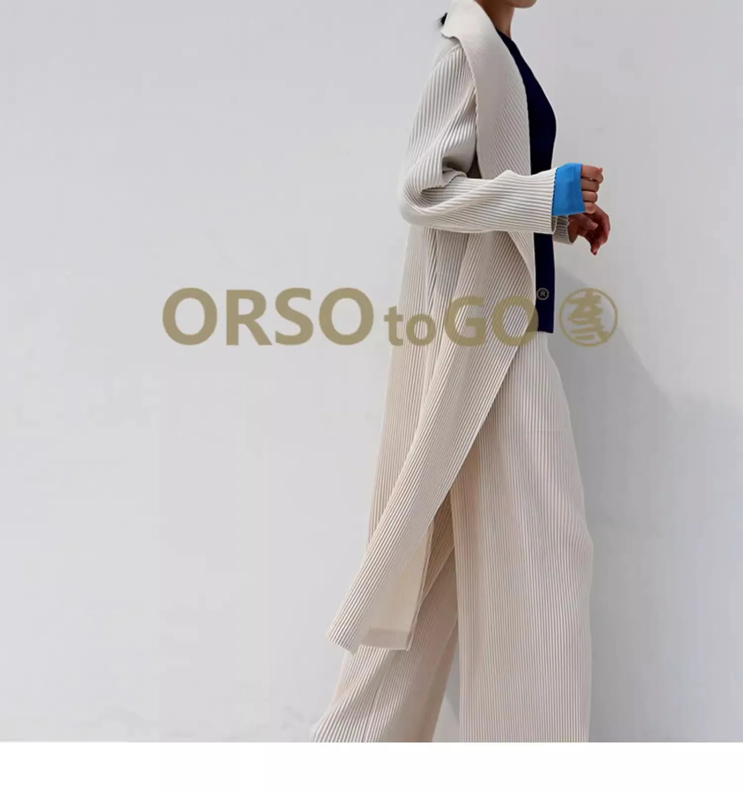 Miyake Pleated Autumn New Straight-leg Casual Pants For Women With a Drooping Effect, Large-sized Loose Pants That Show off