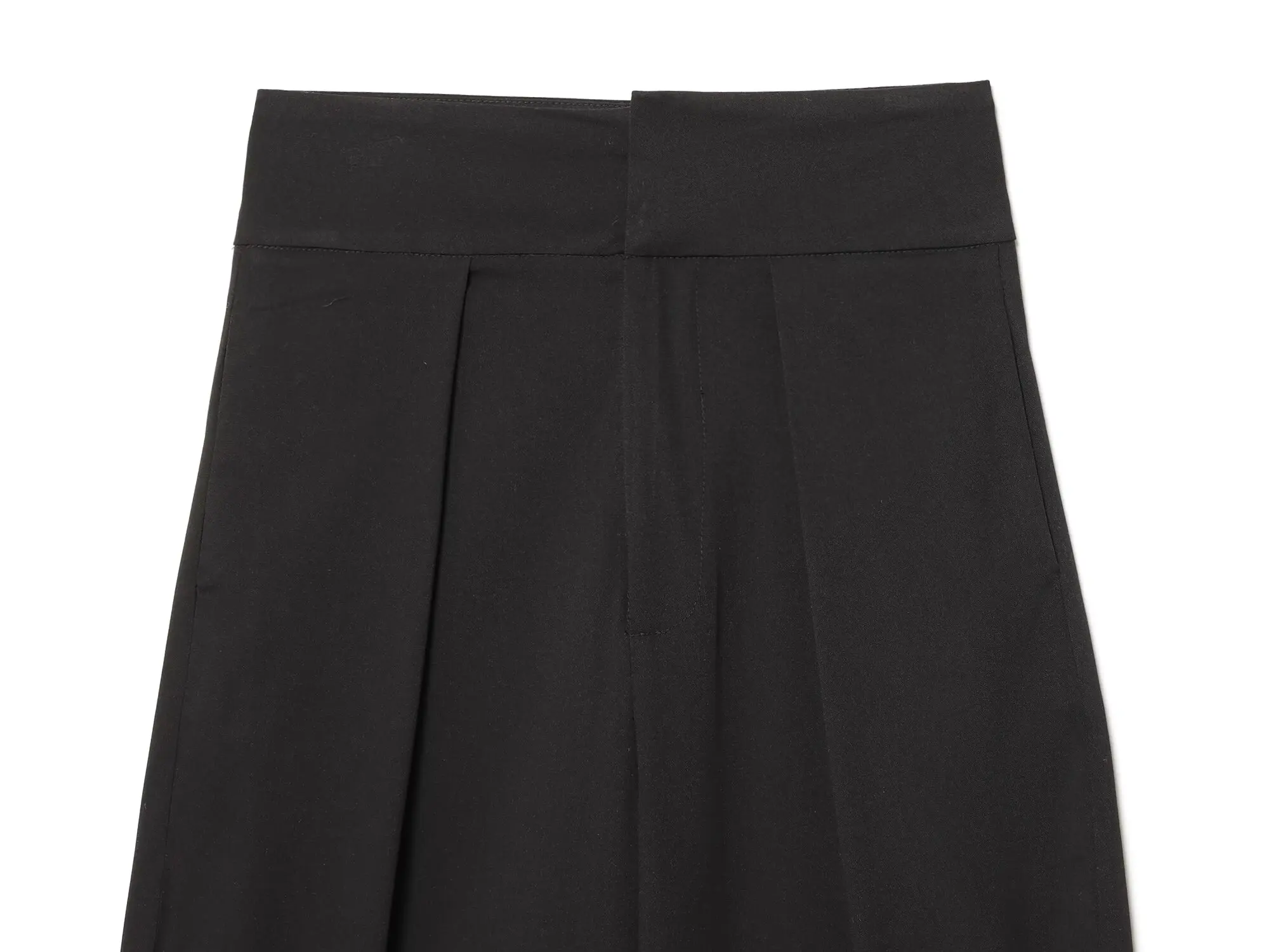 HH Women Spring Elegant Vintage Zipper Balloon Version Pleated Trousers Female High Street Loose Pockets 3-color Pants Mujer