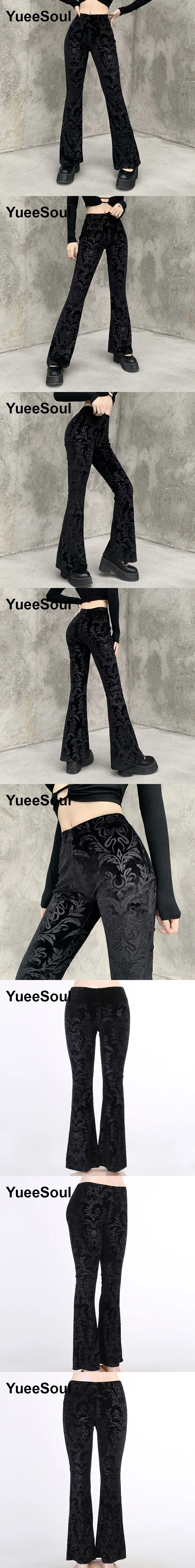Gothic Emo Alt Women Pants Techwear Hippie Baggy Trousers Mom Goth Punk Black Cargo Pants Cyber Y2k Pants Academic Dark Clothes