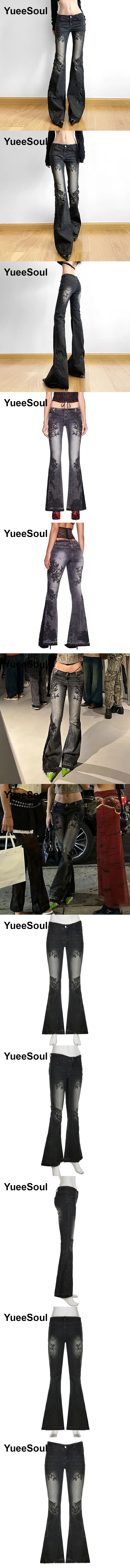 Gothic Emo Alt Women Pants Techwear Hippie Baggy Trousers Mom Goth Punk Black Cargo Pants Cyber Y2k Pants Academic Dark Clothes