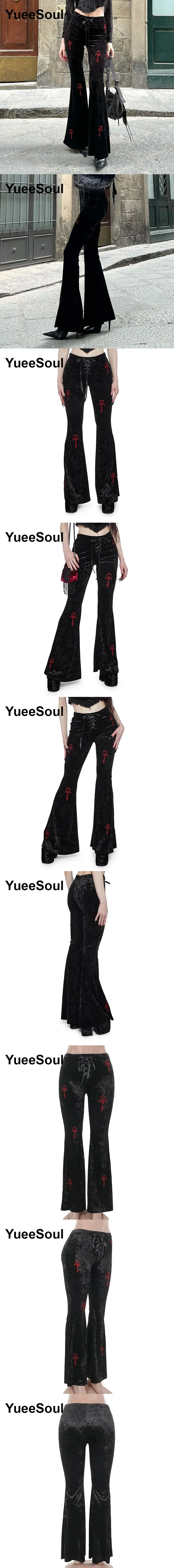 Gothic Emo Alt Women Pants Techwear Hippie Baggy Trousers Mom Goth Punk Black Cargo Pants Cyber Y2k Pants Academic Dark Clothes