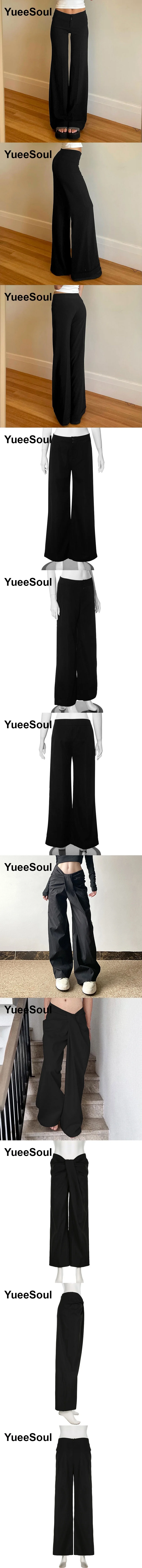 Gothic Emo Alt Women Pants Techwear Hippie Baggy Trousers Mom Goth Punk Black Cargo Pants Cyber Y2k Pants Academic Dark Clothes